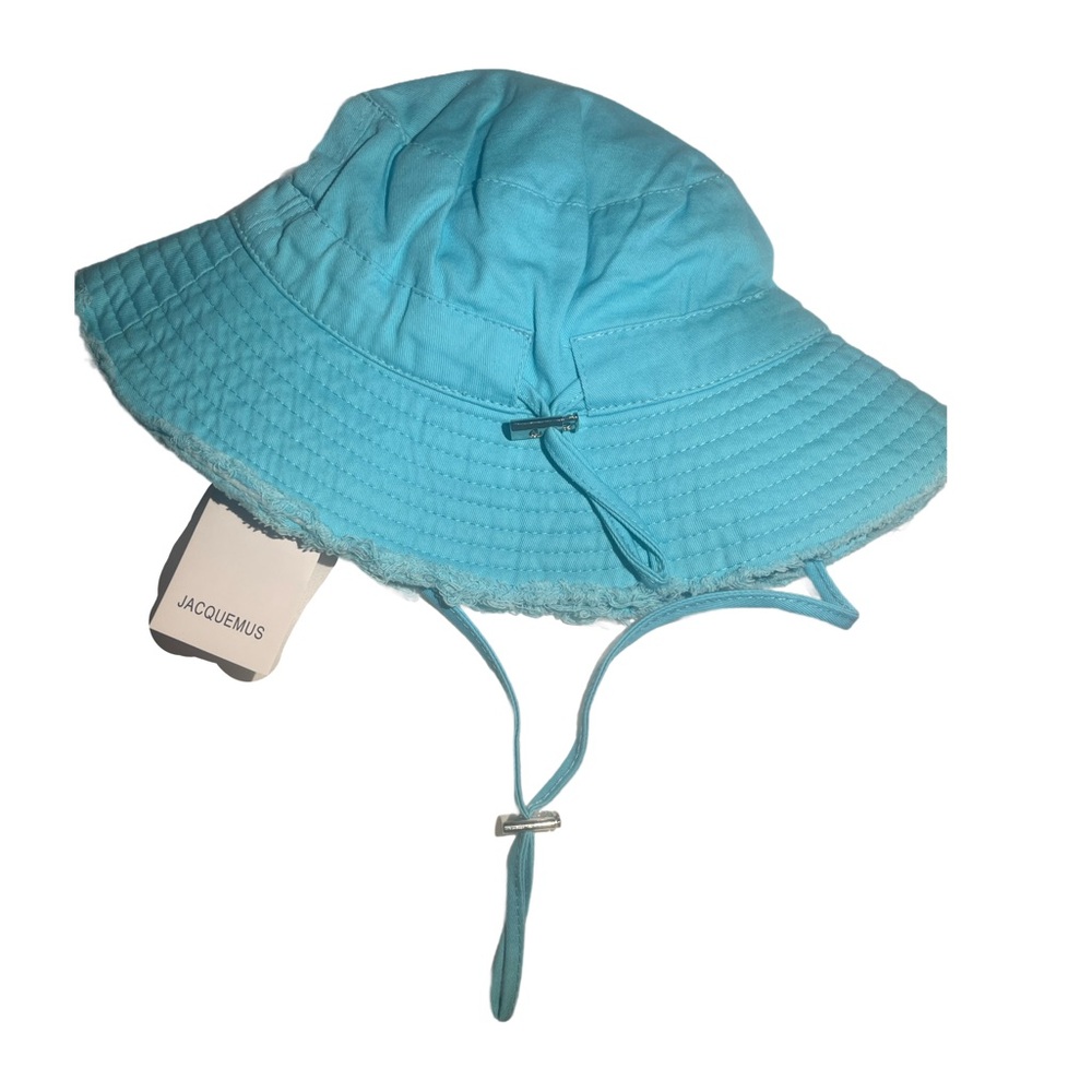 Jacquemus Turquoise Blue Bucket Hat / Silver accents - Picture 4 of 4
